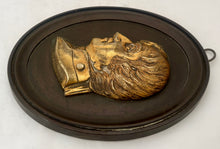 'Nelson of the Nile', 19th Century Gilt Metal Portrait Profile Bust. After Simon de Koster.