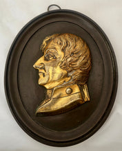 'Nelson of the Nile', 19th Century Gilt Metal Portrait Profile Bust. After Simon de Koster.