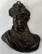George IV Bronzed Metal Portrait Plaque, Circa 1820.