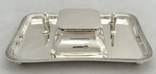 George VI Silver Inkstand. Birmingham 1938 Asprey & Co. Ltd. 10.9 troy ounces.