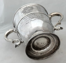 George I Silver, Britannia Standard, Cup. Arms of Donston & Emmanuel College, Cambridge. London 1716 Thomas Langford I. 30.6 troy ounces.