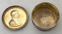 Napoleon Bonaparte Silver Portrait Bust Snuff Box. Sockholm 1906, A. G. Dufva. 3.5 troy ounces.