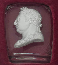 George III Sulphide Portrait Profile Bust, circa 1820.