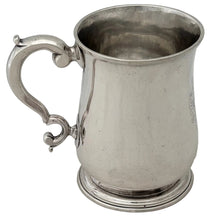 George II Silver Mug. London 1738 Thomas Rush. 7.2 troy ounces.