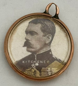 Second Boer War Patriotic Nine Carat Rose Gold Mounted Pendant, Birmingham 1899.