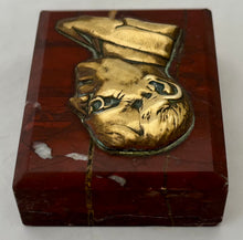 President Thomas Woodrow Wilson Portrait Profile Bust Desk Weight.