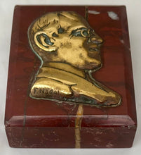 President Thomas Woodrow Wilson Portrait Profile Bust Desk Weight.