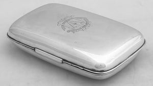 Edwardian Silver Plated Cigar Case. James Dixon & Sons, Sheffield.