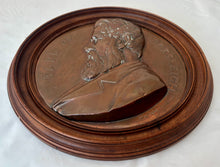 Sir Stafford Henry Northcote, 1st Earl of Iddesleigh, Copper Portrait Profile Plaque.