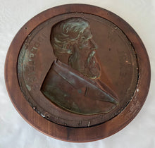Sir Stafford Henry Northcote, 1st Earl of Iddesleigh, Copper Portrait Profile Plaque.