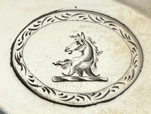 George III Pair of Old Sheffield Plate Entree Dishes on Lion Paw Feet Stands, circa 1810.