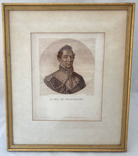 'Le Duc De Wellington', French Portrait Engraving by Bautran. After Lefèvre.