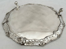 George III Graduated Pair of Old Sheffield Plate Salvers on Claw & Ball Feet, circa 1765.