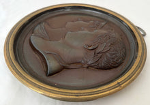 Napoleon Bonaparte & Marie Louise, Duchess of Parma, Bronze Portrait Profile Plaque, After Andrieu.