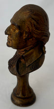 George Washington, A Bronze Portrait Bust Desk Seal. After Alexandre Caron.