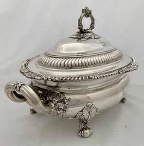 Georgian, George III, Old Sheffield Plate Crested Soup Tureen, circa 1810.