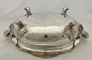 Georgian, George III, Old Sheffield Plate Crested Soup Tureen, circa 1810.