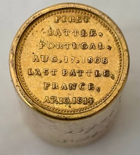 'British Victories in the Peninsula' & The Marquis of Wellington: Twenty Five Gilt Brass Medalets. By Thomason & Jones, circa 1814.