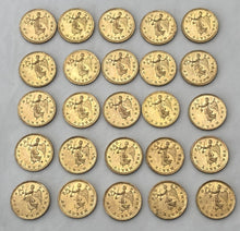 'British Victories in the Peninsula' & The Marquis of Wellington: Twenty Five Gilt Brass Medalets. By Thomason & Jones, circa 1814.