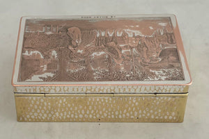 'Le Billet Doux' French Silver Plated Box, Engraved by Girard, after Alonso-Perez.