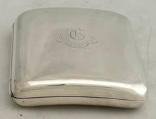 HMS Defence Silver Cigarette Case. London 1905 Sampson Mordan & Co. 3.2 troy ounces.