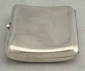 HMS Defence Silver Cigarette Case. London 1905 Sampson Mordan & Co. 3.2 troy ounces.