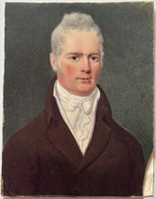 Portrait Miniature on Ivory in Fitted Leather Case. British School, circa 1830.