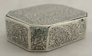 19th Century Continental White Metal Snuff Box.