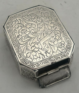 19th Century Continental White Metal Snuff Box.