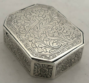 19th Century Continental White Metal Snuff Box.