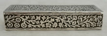 Anglo Indian Kashmir Rosette Pattern Silver Box, circa 1890 - 1910. 2.8 troy ounces.