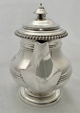 Georgian, George IV, Silver Coffee Pot. London 1826 Richard Pearce & George Burrows. 21.3 troy ounces.