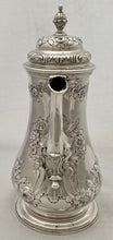 Georgian, George II, Silver Coffee Pot. London 1754 Thomas Whipham. 31 troy ounces.