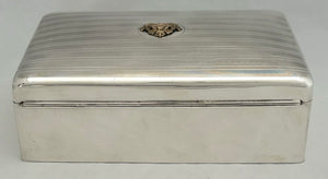 Calcutta Scottish, British Indian Army, Silver Cigar Box. Birmingham 1916 Charles S. Green & Co. Ltd.