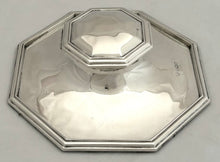 George V Octagonal Silver Inkwell. Sheffield 1922 Hawksworth, Eyre & Co. Ltd.