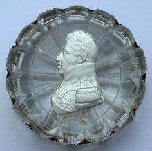 Charles X of France, 19th Century Cut Glass Sulphide Portrait Box.