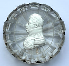 Charles X of France, 19th Century Cut Glass Sulphide Portrait Box.