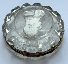 Charles X of France, 19th Century Cut Glass Sulphide Portrait Box.