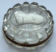 Charles X of France, 19th Century Cut Glass Sulphide Portrait Box.