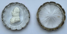 Charles X of France, 19th Century Cut Glass Sulphide Portrait Box.
