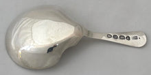 William IV Silver Caddy Spoon. London 1833 A. B. Savory & Sons.