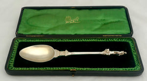 Trafalgar Square & Nelson's Column 50th Anniversary Cased Silver Spoon. 1.8 troy ounces.