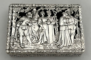 German Pierced Silver Box. Neresheimer & Sohne, Hanau (Berthold Muller, Chester 1909). 5.9 troy ounces.