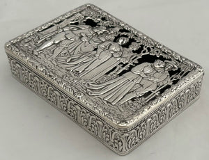 German Pierced Silver Box. Neresheimer & Sohne, Hanau (Berthold Muller, Chester 1909). 5.9 troy ounces.