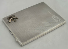 Southern Provinces Mounted Rifles, British Indian Army, Silver Cigarette Case. Birmingham 1935. 6 troy ounces.