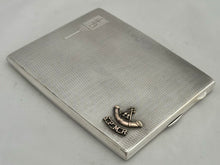 Southern Provinces Mounted Rifles, British Indian Army, Silver Cigarette Case. Birmingham 1935. 6 troy ounces.