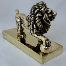 A Large and Heavy Brass Lion of Waterloo, Early 20th Century.