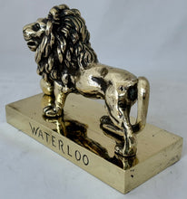 A Large and Heavy Brass Lion of Waterloo, Early 20th Century.