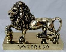 A Large and Heavy Brass Lion of Waterloo, Early 20th Century.