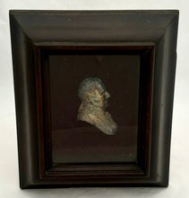 Duke of Wellington, 19th Century Silvered Metal Portrait Profile Bust.